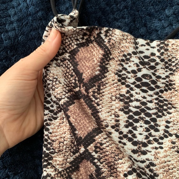 Never worn snakeskin strappy bodysuit - Picture 5 of 7